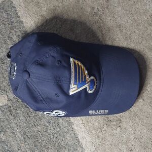 Blue Hockey Cap with Logo